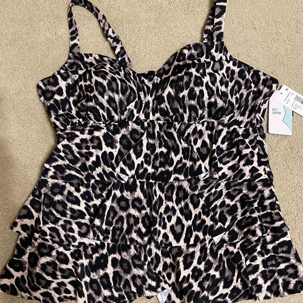 Swim Solutions Tankini Top Size 20W